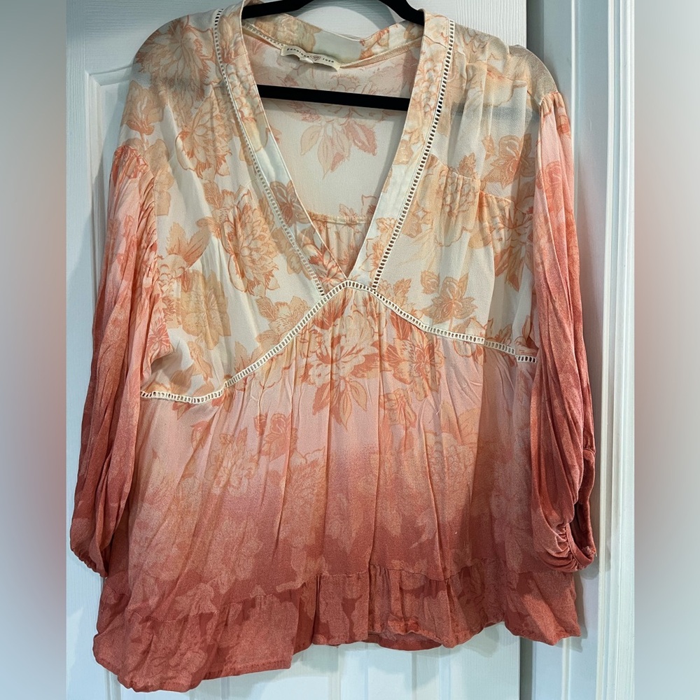 Penelope Rose Floral Ombre Blouse